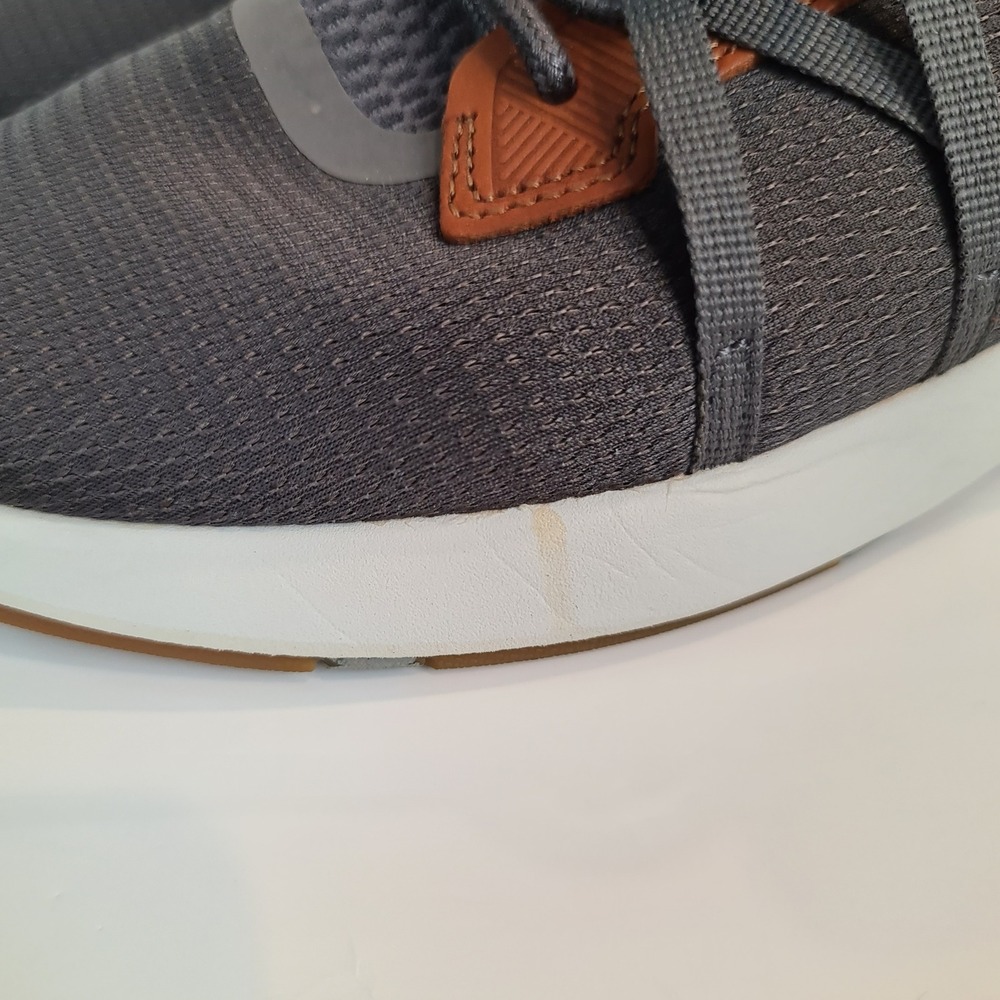 OluKai Mio Li Mens Charcoal Gray Mesh Boat Shoes Sneakers 11 Drop in Heel EUC - Picture 5 of 11